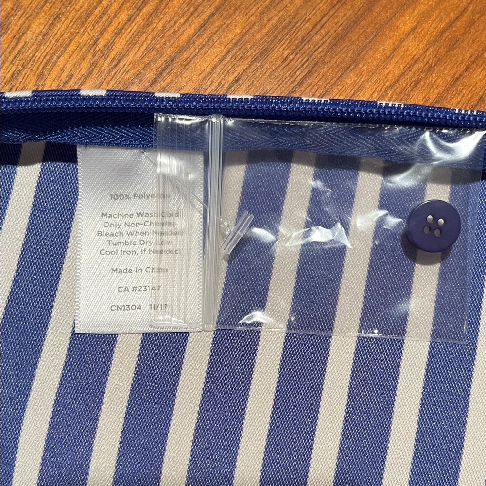 NWT RSVP by TALBOTS sleeveless striped shell top RUFFLED round neck side zip SP - Picture 5 of 13